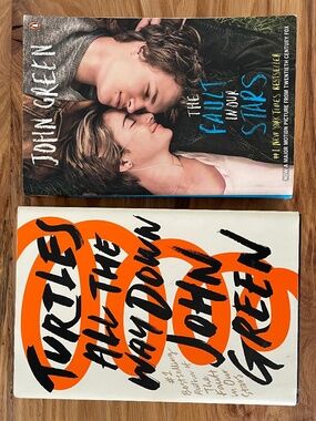 John Green Books The Fault in our Stars and Turtles All the Way Down
